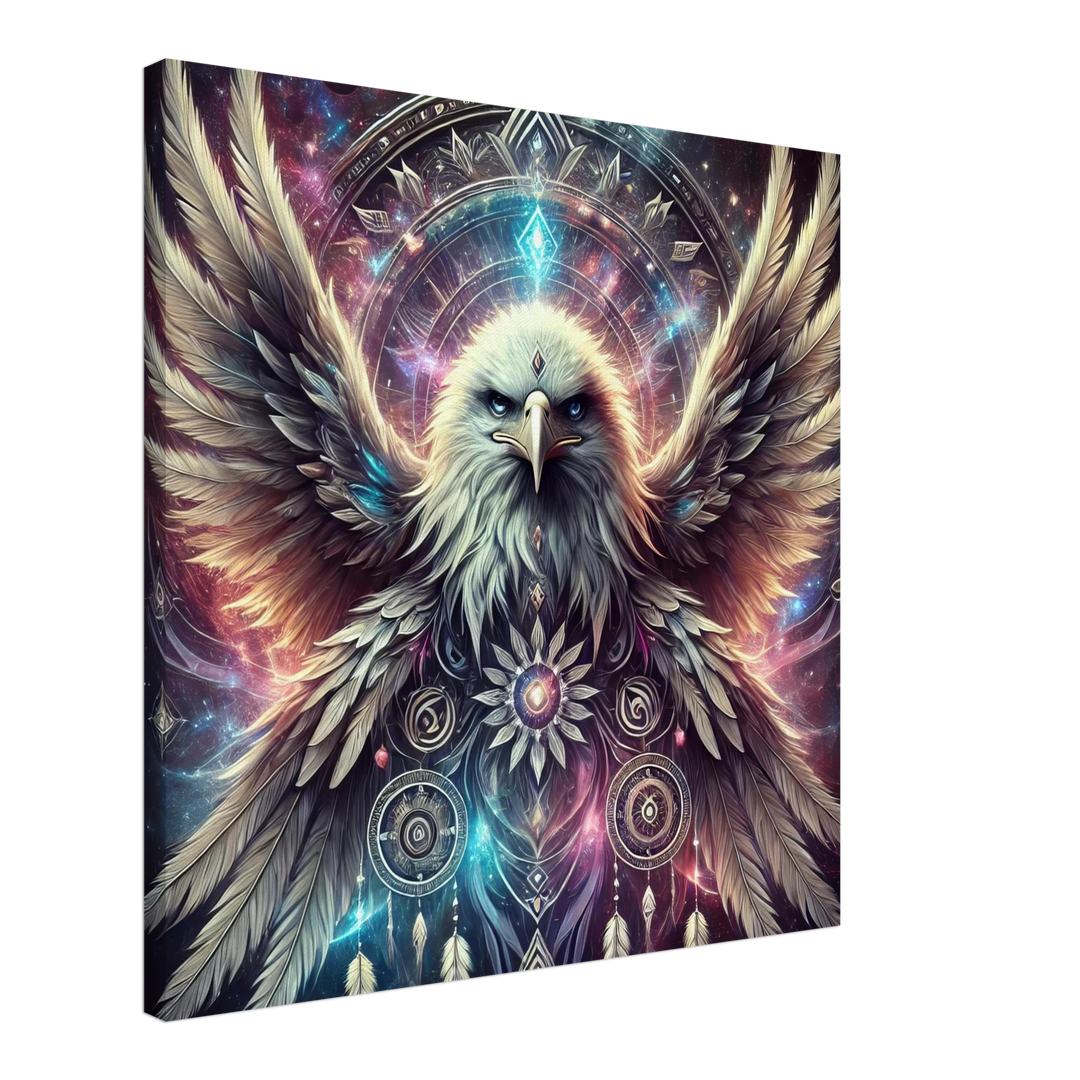 Totem Adler – Wächter deiner Seele im Flug der Sterne - Simpls space print-Print Material