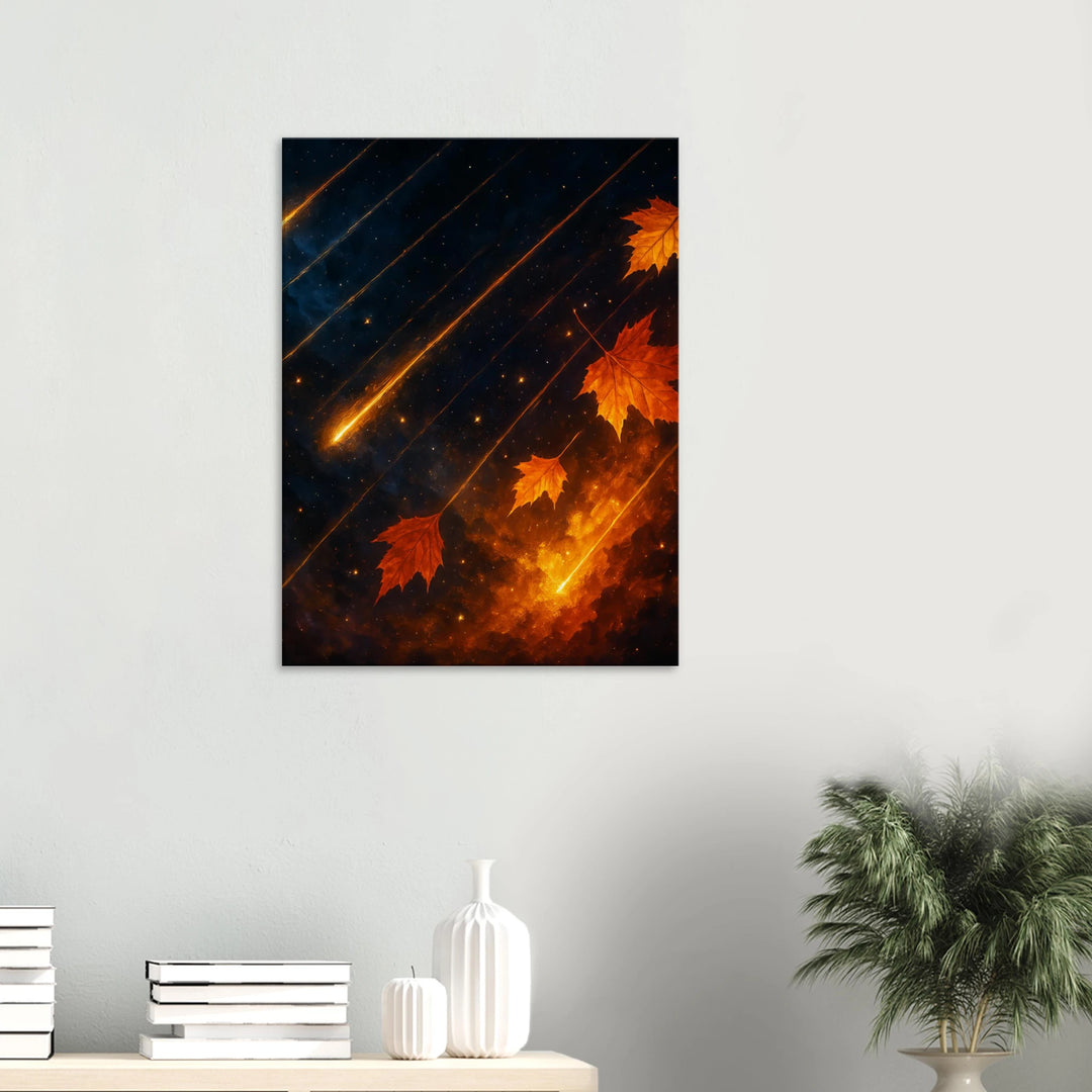 Falling Stars, Falling Leaves - Simpls space print - Print Material