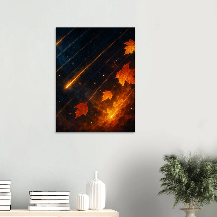 Falling Stars, Falling Leaves - Simpls space print - Print Material