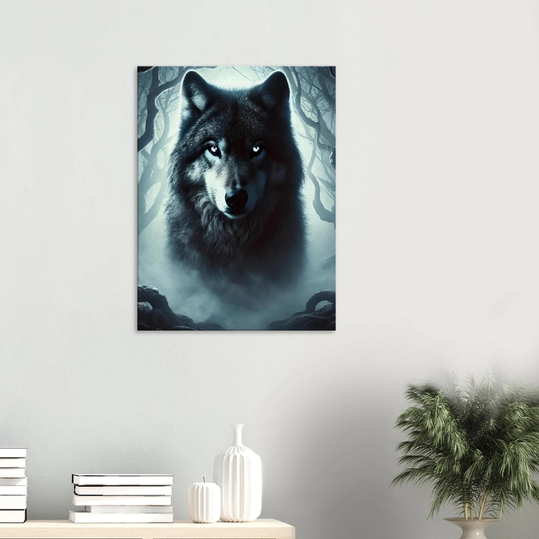 Wolf – Wächter der Stille, Ruf der Wildnis - Simpls space print-Print Material