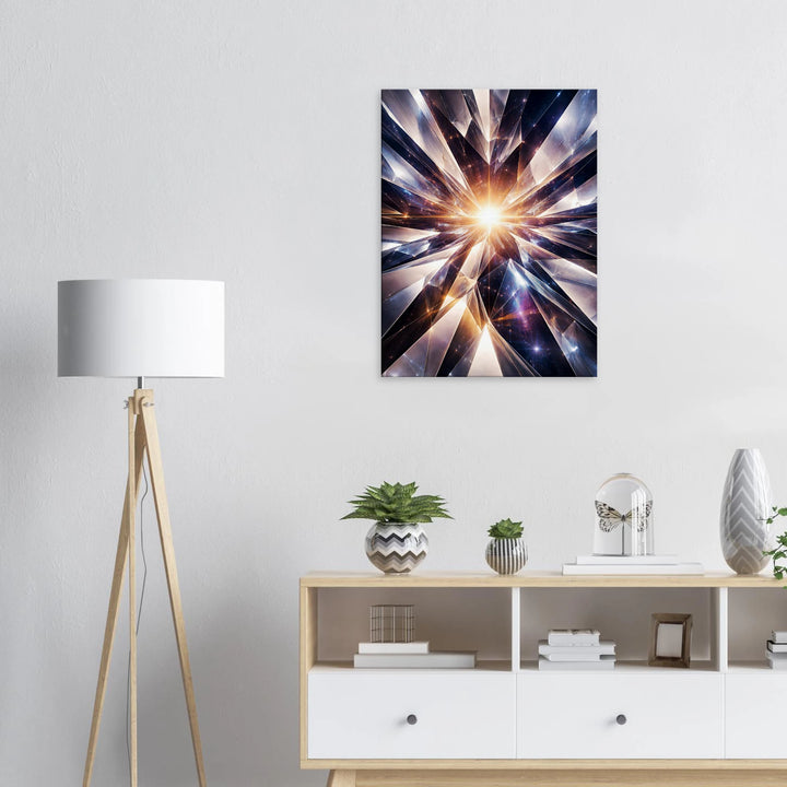 Crystal Plane – Der Moment, in dem Klarheit entsteht - Simpls space print-Print Material