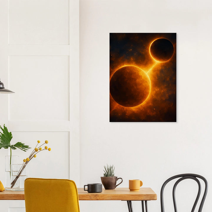 Golden Equinox – Wenn Himmel und Schatten sich berühren - Simpls space print-Print Material