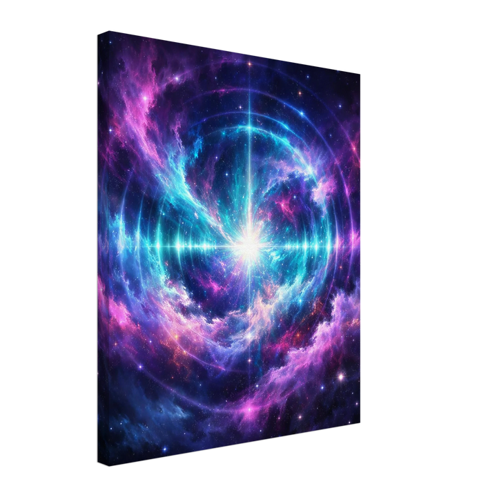 Echo Nebula – Leuchtende Tiefe für moderne Wohnräume - Simpls space print - Print Material