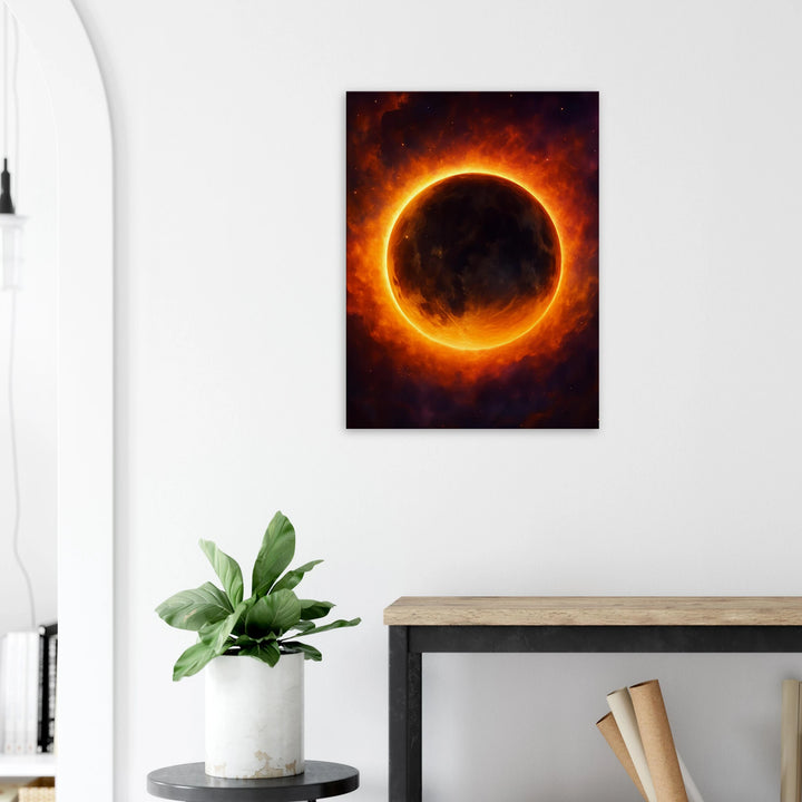 Autumn Eclipse - Simpls space print - Print Material