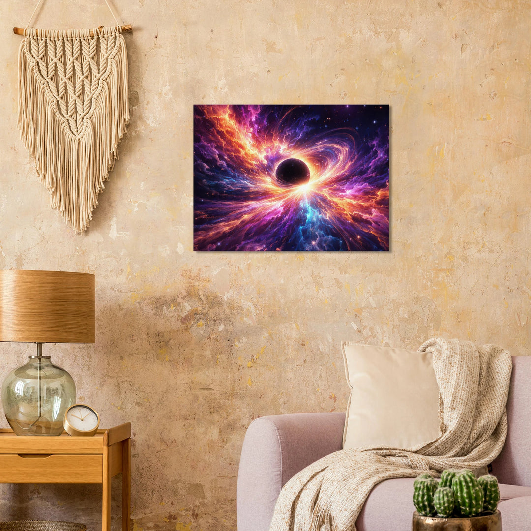 Blackstar Bloom – Die Geburt von Licht aus der Tiefe - Simpls space print - Print Material