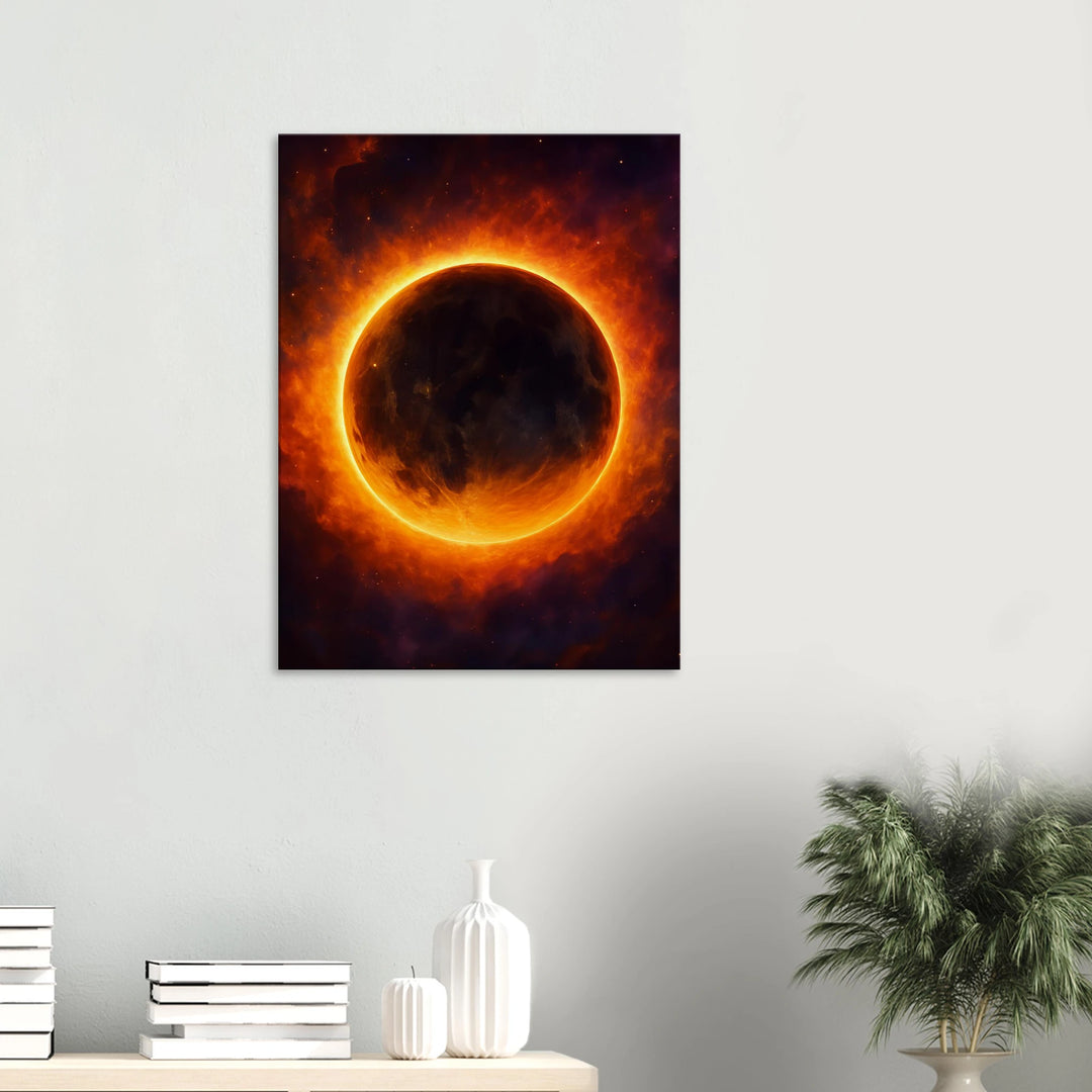 Autumn Eclipse - Simpls space print - Print Material