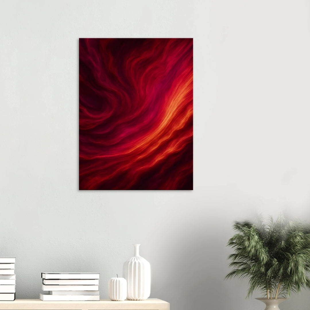 Velvet Surge – Wo Flammen flüstern und Sehnsucht pulsiert - Simpls space print-Print Material