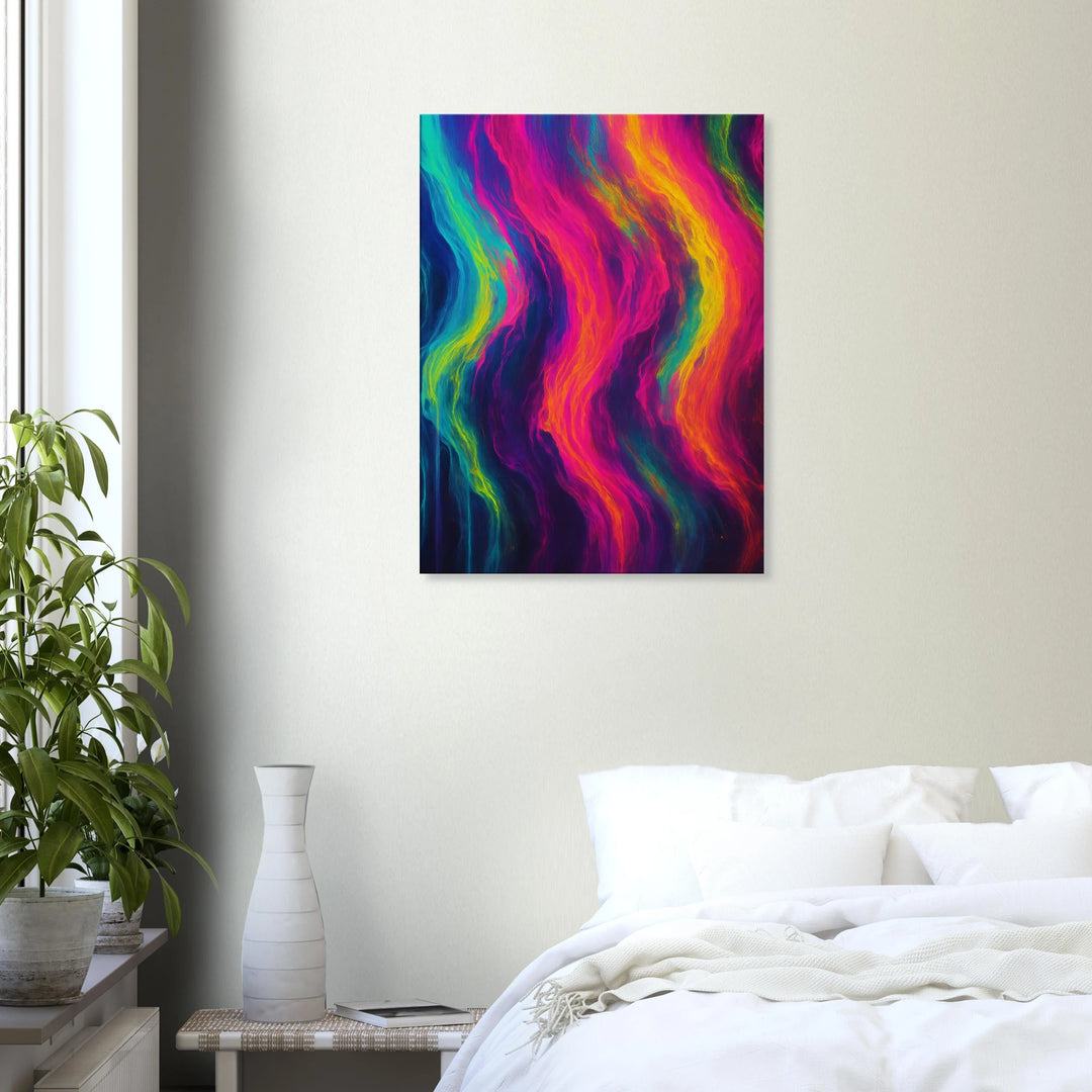 Fluorescent Fall – Der Rausch leuchtender Träume - Simpls space print-Print Material