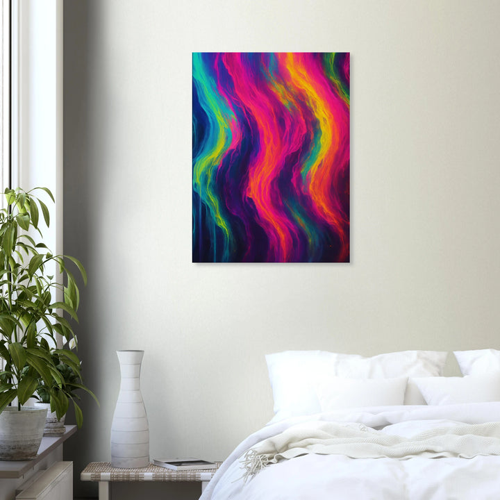 Fluorescent Fall – Der Rausch leuchtender Träume - Simpls space print-Print Material