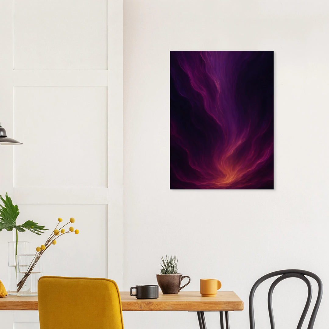 Velvet Cascade – Das Flüstern der kosmischen Ströme - Simpls space print-Print Material