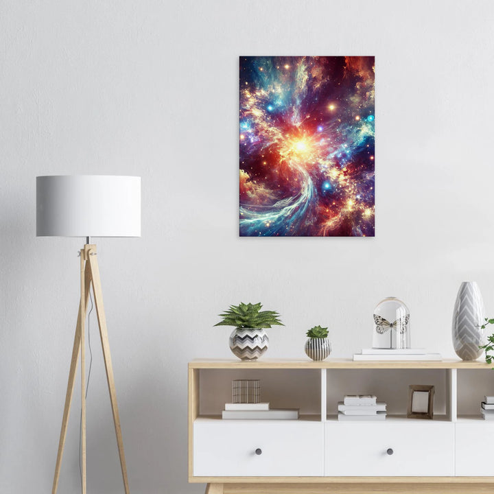Space Collapse – Das Leuchten zwischen Chaos und Unendlichkeit - Simpls space print-Print Material