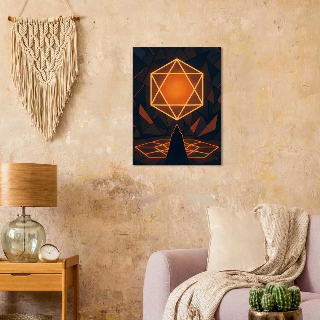 Polygon Ritual – Das Leuchten der inneren Offenbarung - Simpls space print-Print Material
