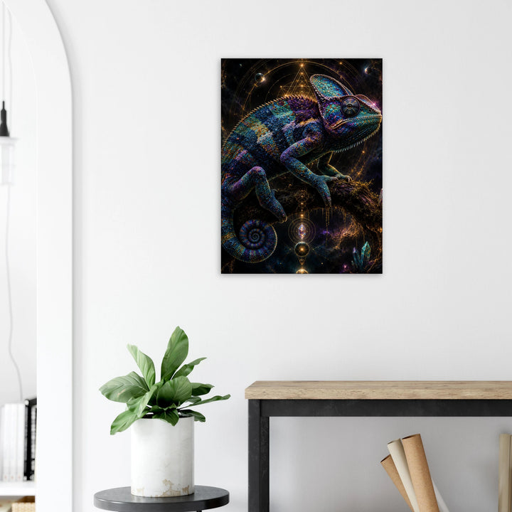Prism Sovereign – Wo Farbe zur Krone der Wildnis wird - Simpls space print - Print Material