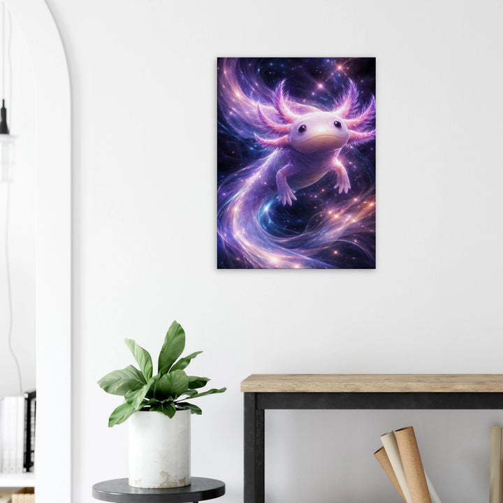 Astrolotl – Der sanfte Wächter der Sternennacht - Simpls space print - Print Material
