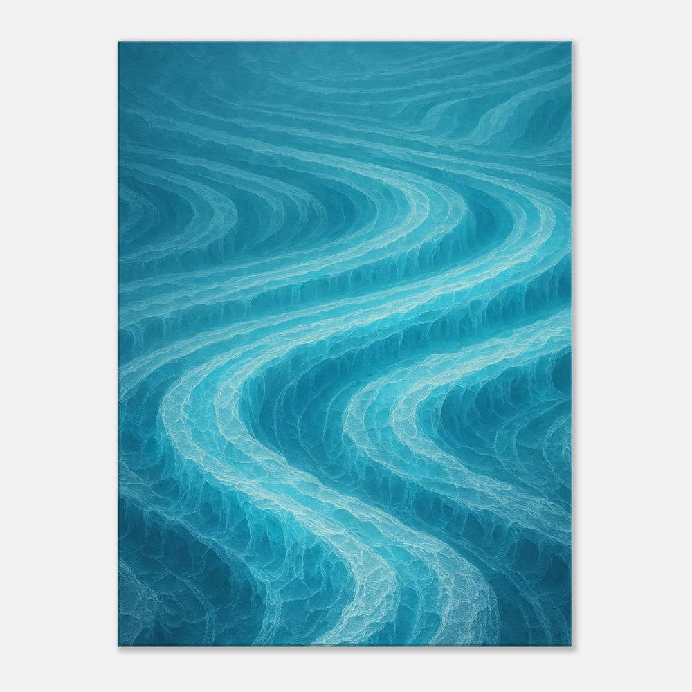 Glacial Pulse – Die stille Strömung deiner Sehnsucht - Simpls space print-Print Material