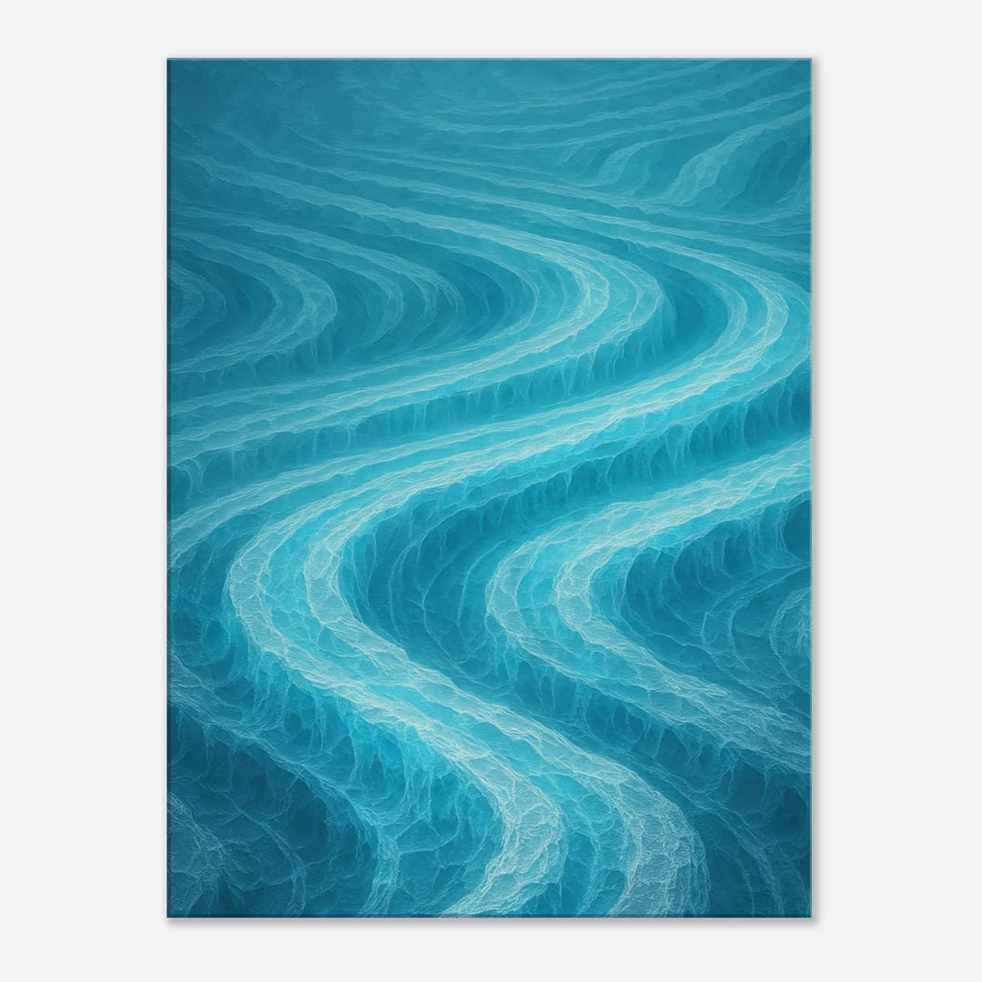 Glacial Pulse – Die stille Strömung deiner Sehnsucht - Simpls space print-Print Material