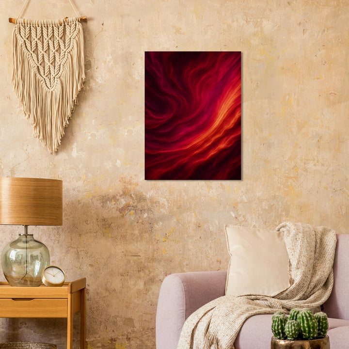 Velvet Surge – Wo Flammen flüstern und Sehnsucht pulsiert - Simpls space print-Print Material