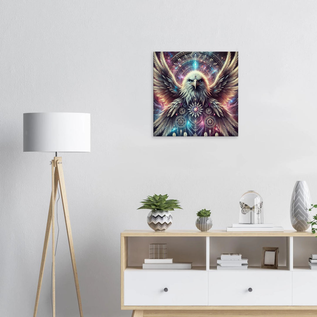 Totem Adler – Wächter deiner Seele im Flug der Sterne - Simpls space print-Print Material