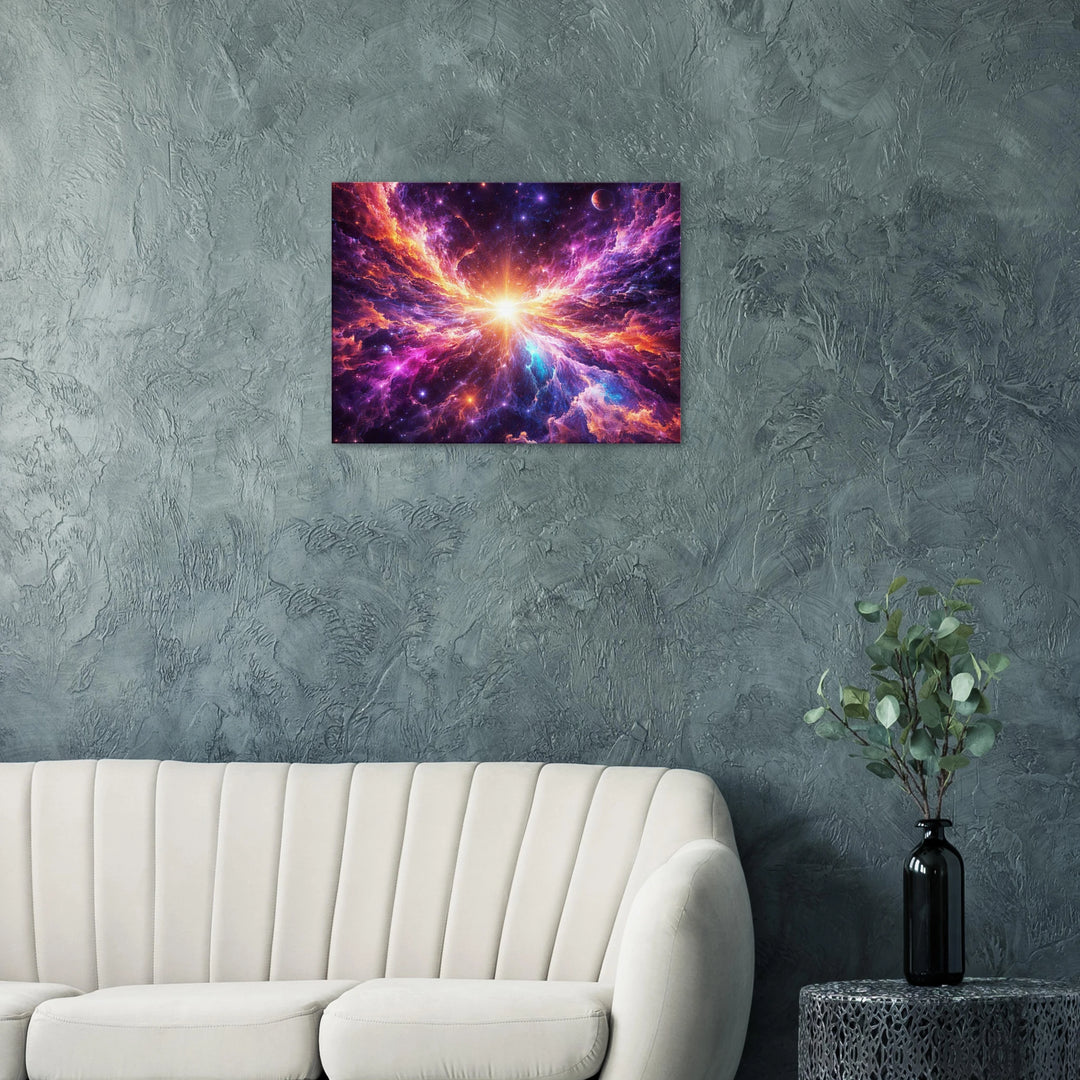 Ethreal Cosmos – Das leuchtende Zentrum des Unendlichen - Simpls space print-Print Material