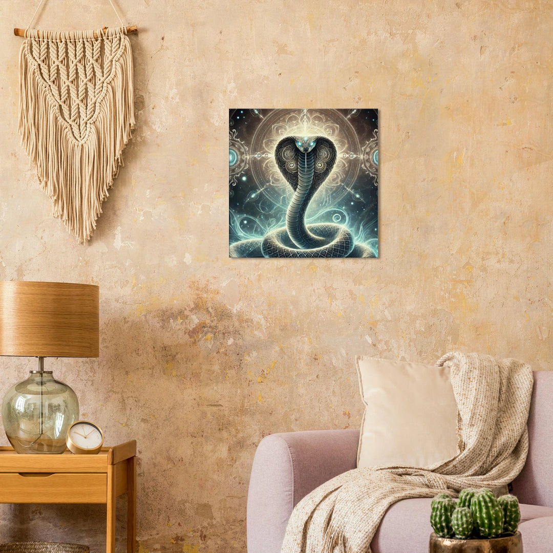 Totem Schlange – Die Kraft der Wandlung in ihrer stillen Eleganz - Simpls space print-Print Material