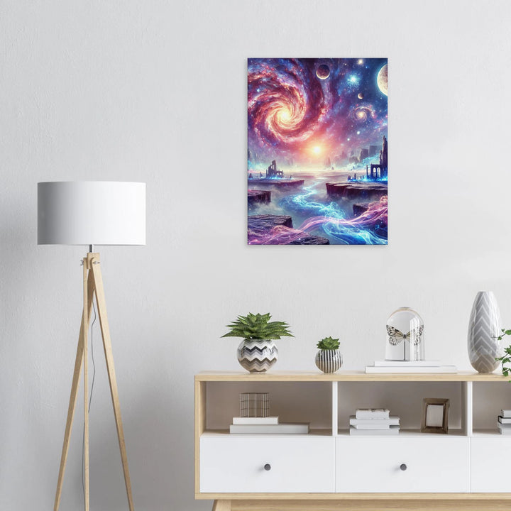 Space City – Das Leuchten einer anderen Welt - Simpls space print-Print Material