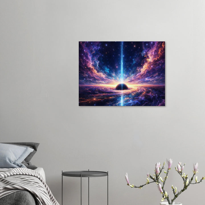 Voidlight Horizon – Der Übergang zwischen Leere und Licht - Simpls space print-Print Material