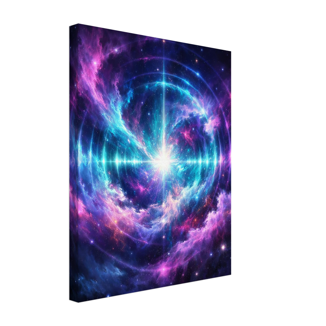 Echo Nebula – Leuchtende Tiefe für moderne Wohnräume - Simpls space print - Print Material