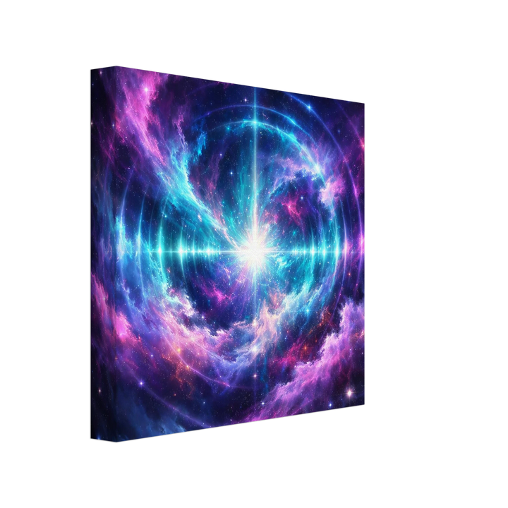 Echo Nebula – Leuchtende Tiefe für moderne Wohnräume - Simpls space print - Print Material