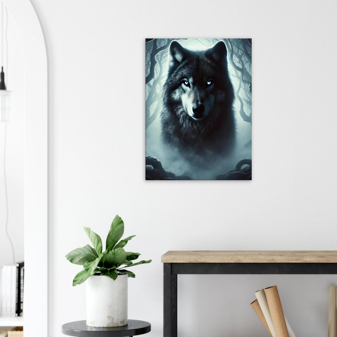 Wolf – Wächter der Stille, Ruf der Wildnis - Simpls space print-Print Material