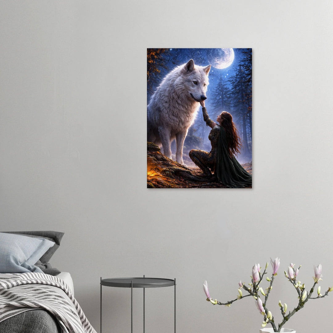 Moonbound Reverence – Die Stille zwischen Herz und Instinkt - Simpls space print-Print Material