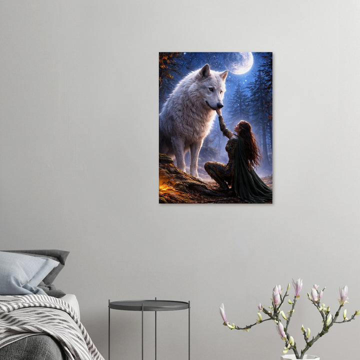 Moonbound Reverence – Die Stille zwischen Herz und Instinkt - Simpls space print-Print Material
