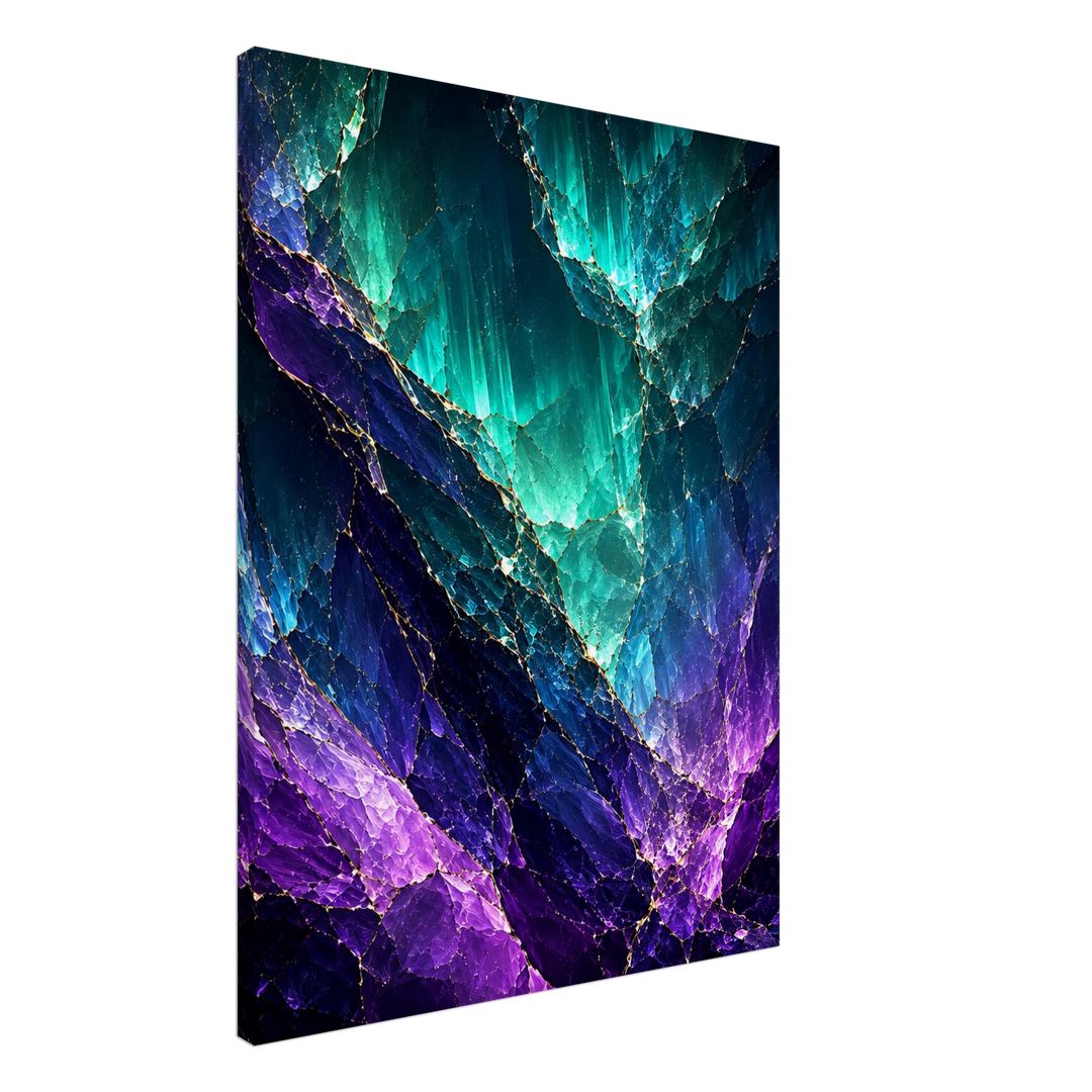 Aurora Fracture – Wo Licht durch Tiefe bricht - Simpls space print-Print Material