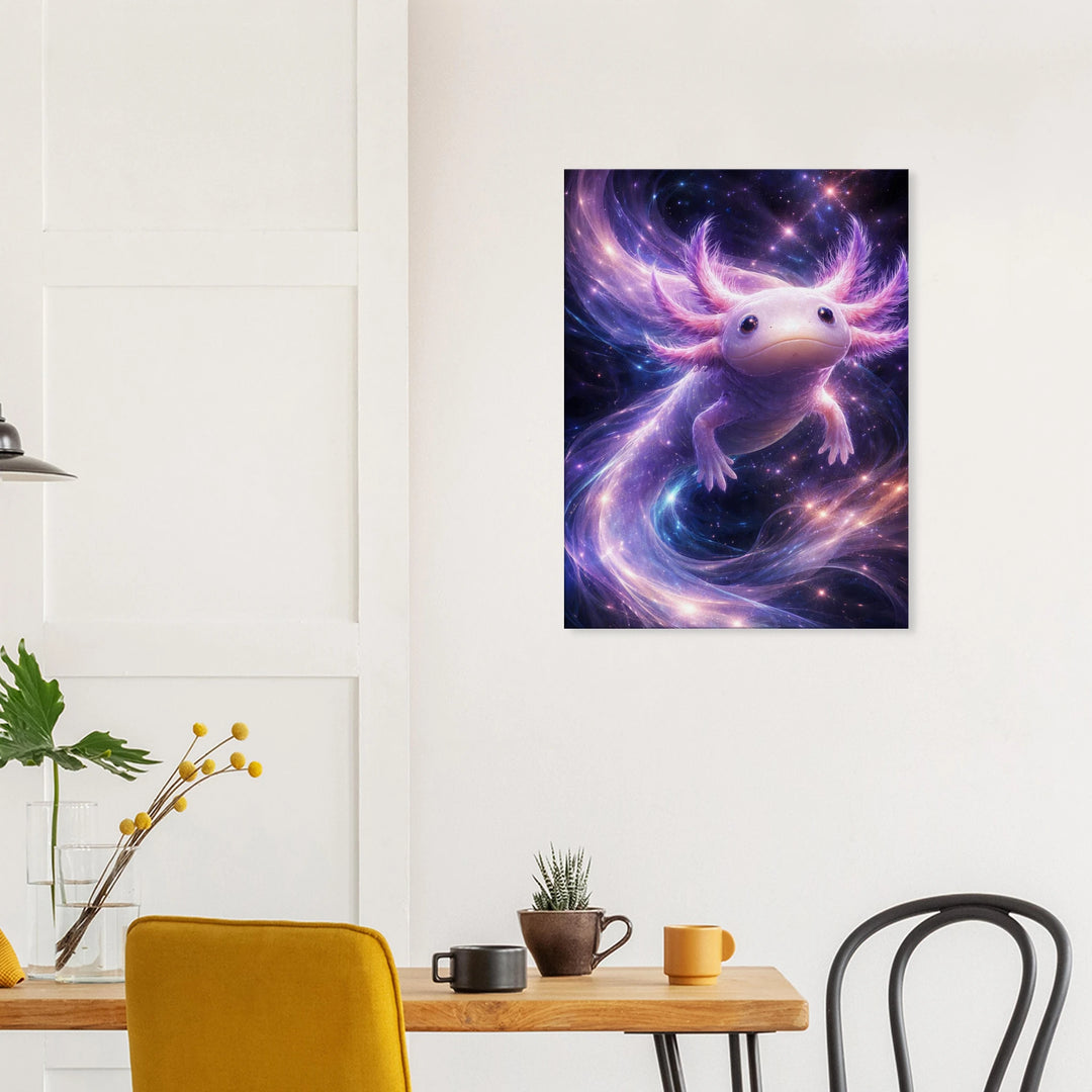 Astrolotl – Der sanfte Wächter der Sternennacht - Simpls space print - Print Material