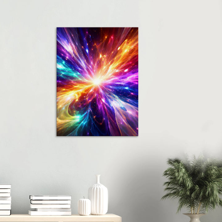 Prismatic Collapse – Wo Farben zu purem Licht explodieren - Simpls space print - Print Material