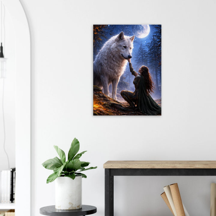 Moonbound Reverence – Die Stille zwischen Herz und Instinkt - Simpls space print-Print Material