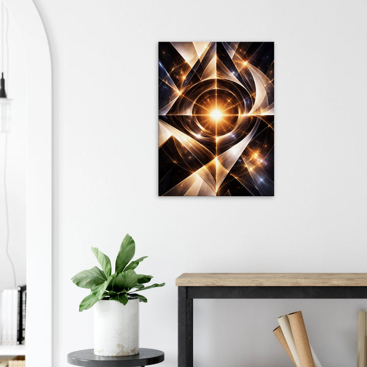 Geometra – Das leuchtende Zentrum deiner Ausrichtung - Simpls space print-Print Material