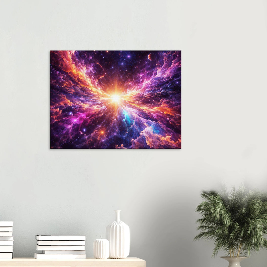 Ethreal Cosmos – Das leuchtende Zentrum des Unendlichen - Simpls space print-Print Material