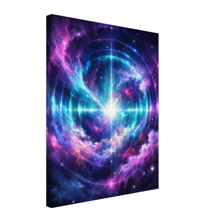 Echo Nebula – Leuchtende Tiefe für moderne Wohnräume - Simpls space print - Print Material