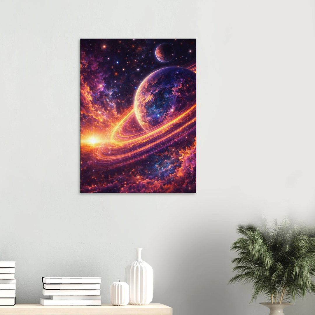 Twilight Orbit – Wenn Welten sich im Licht begegnen - Simpls space print-Print Material