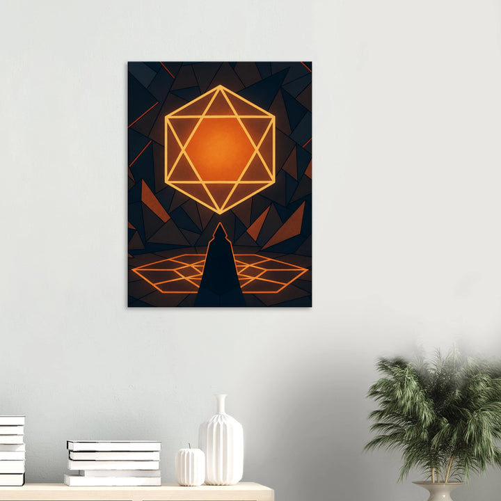 Polygon Ritual – Das Leuchten der inneren Offenbarung - Simpls space print-Print Material