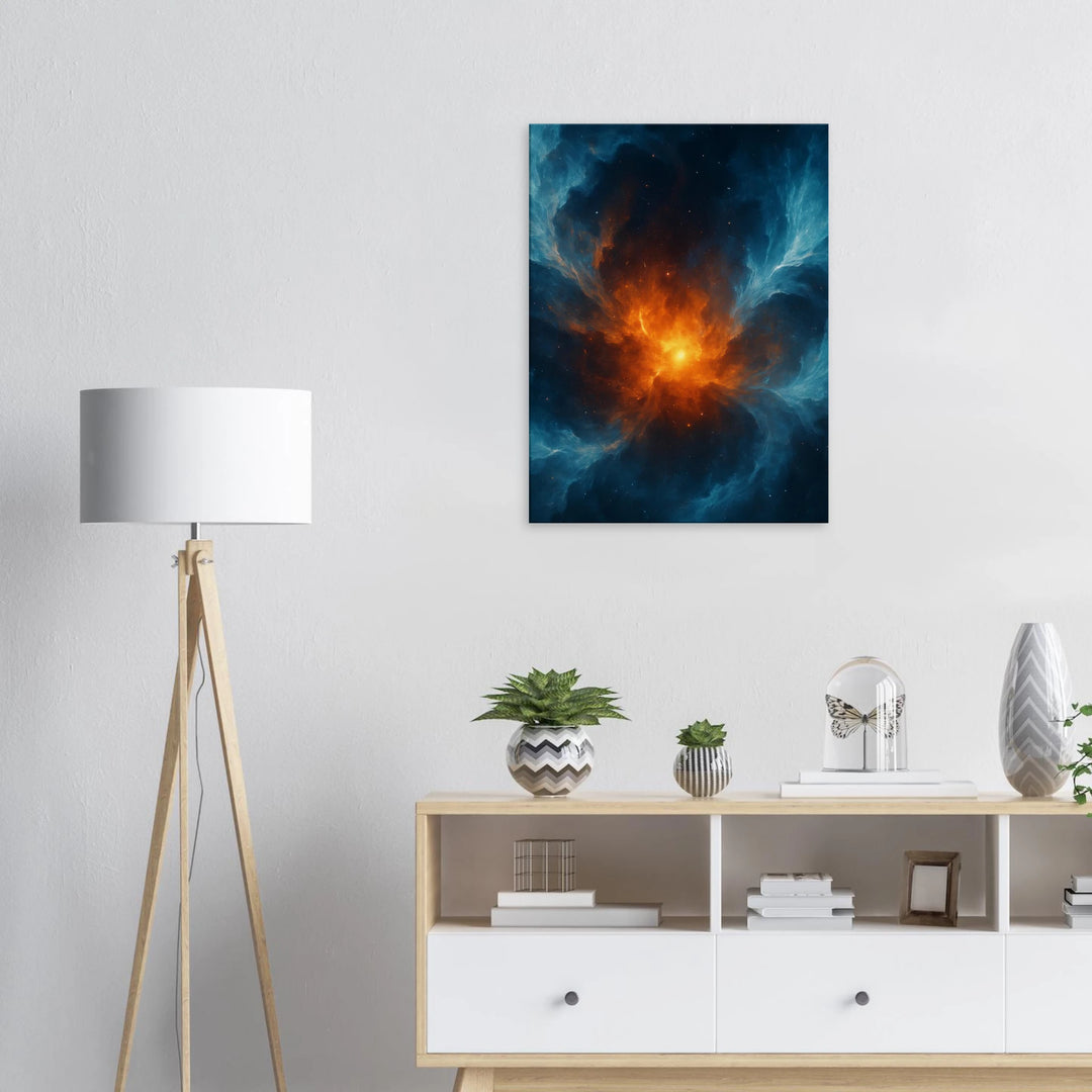 Frosted Ember – Wenn Eis das Feuer umarmt - Simpls space print-Print Material