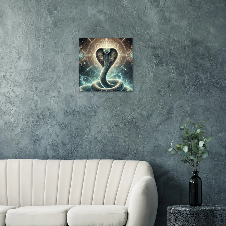 Totem Schlange – Die Kraft der Wandlung in ihrer stillen Eleganz - Simpls space print-Print Material