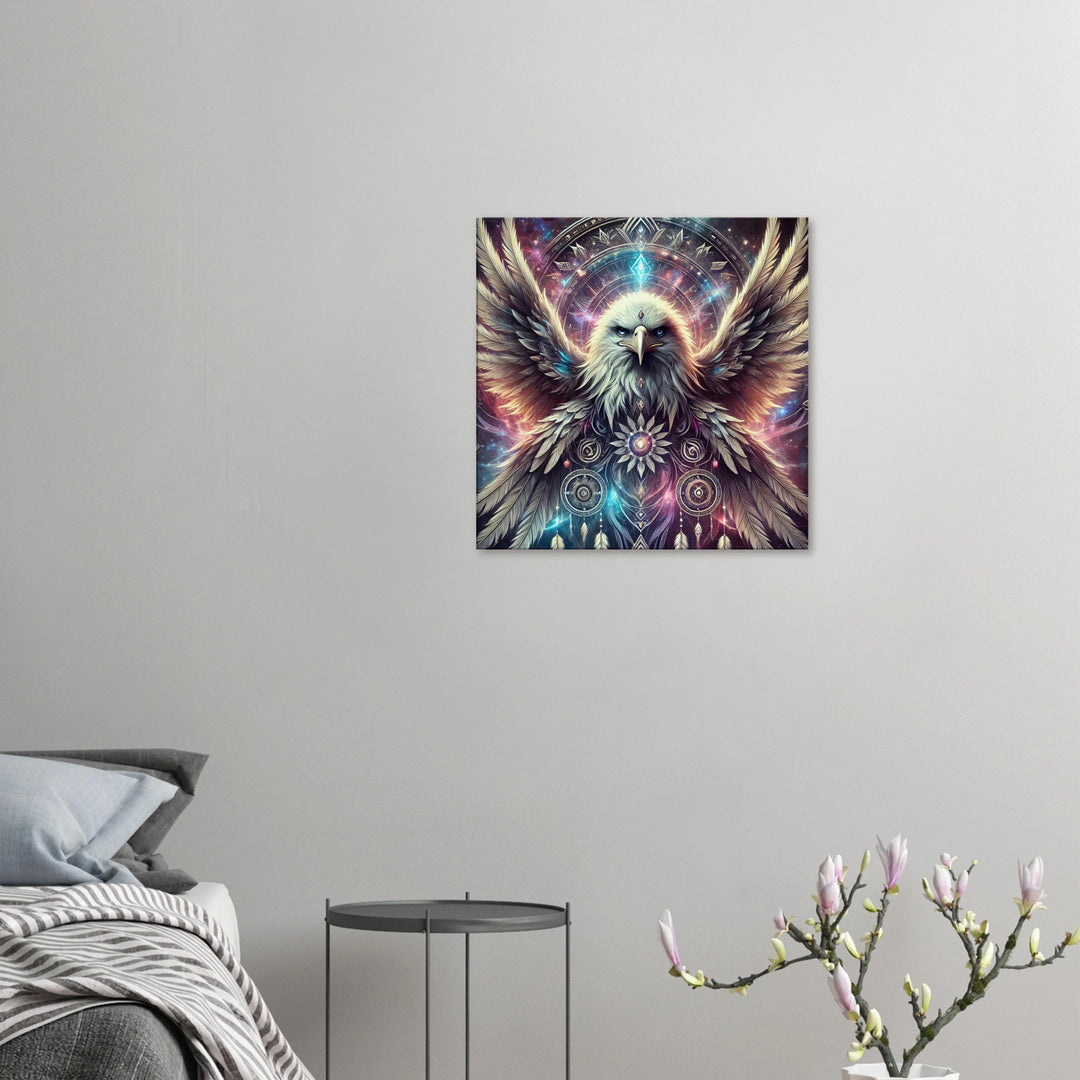 Totem Adler – Wächter deiner Seele im Flug der Sterne - Simpls space print-Print Material