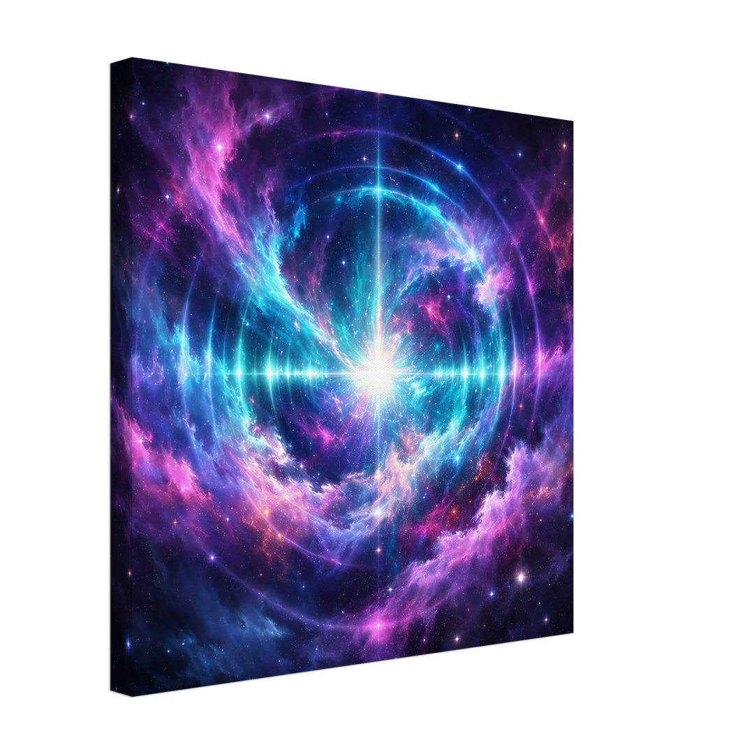 Echo Nebula – Leuchtende Tiefe für moderne Wohnräume - Simpls space print - Print Material
