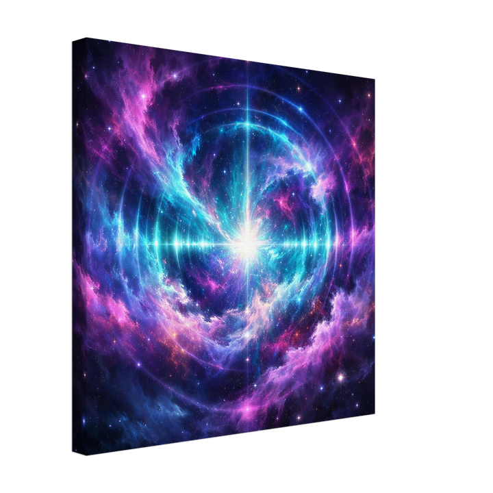Echo Nebula – Leuchtende Tiefe für moderne Wohnräume - Simpls space print - Print Material