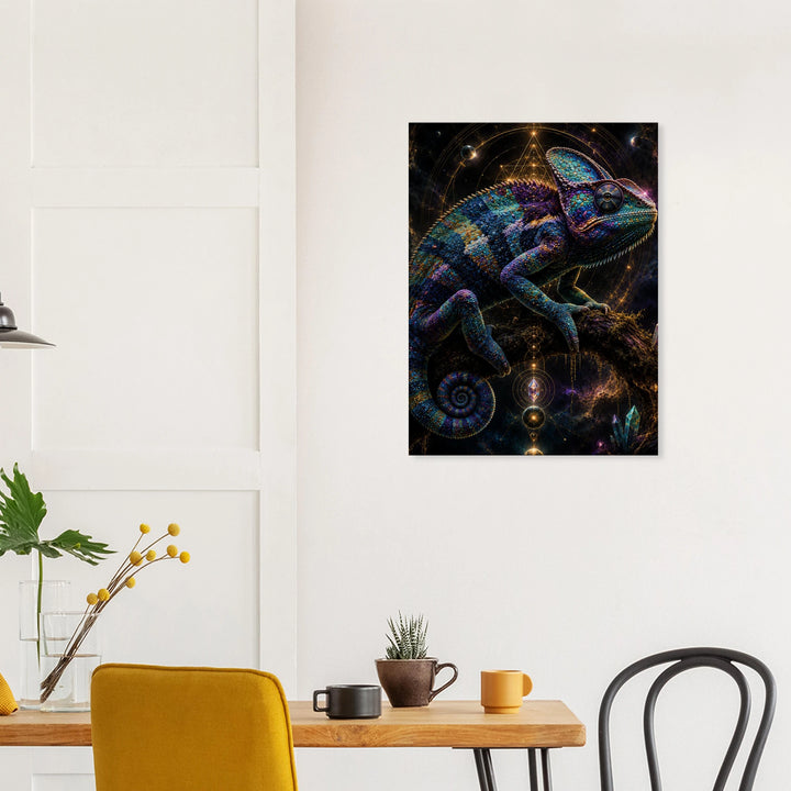 Prism Sovereign – Wo Farbe zur Krone der Wildnis wird - Simpls space print - Print Material