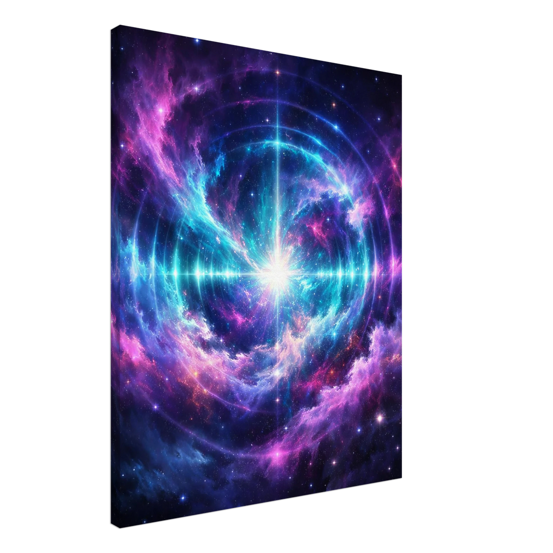 Echo Nebula – Leuchtende Tiefe für moderne Wohnräume - Simpls space print - Print Material