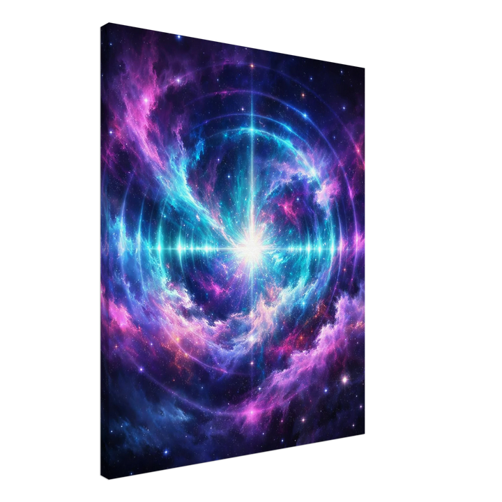 Echo Nebula – Leuchtende Tiefe für moderne Wohnräume - Simpls space print - Print Material