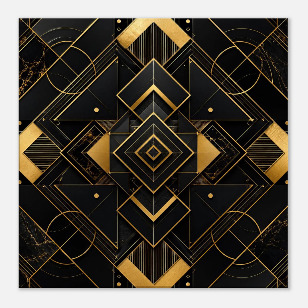 Golden Nexus – Wo Luxus auf perfekte Balance trifft - Simpls space print-Print Material