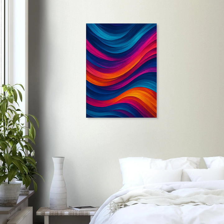 Chroma Waves – Wo Farben tanzen und die Seele schwebt - Simpls space print-Print Material